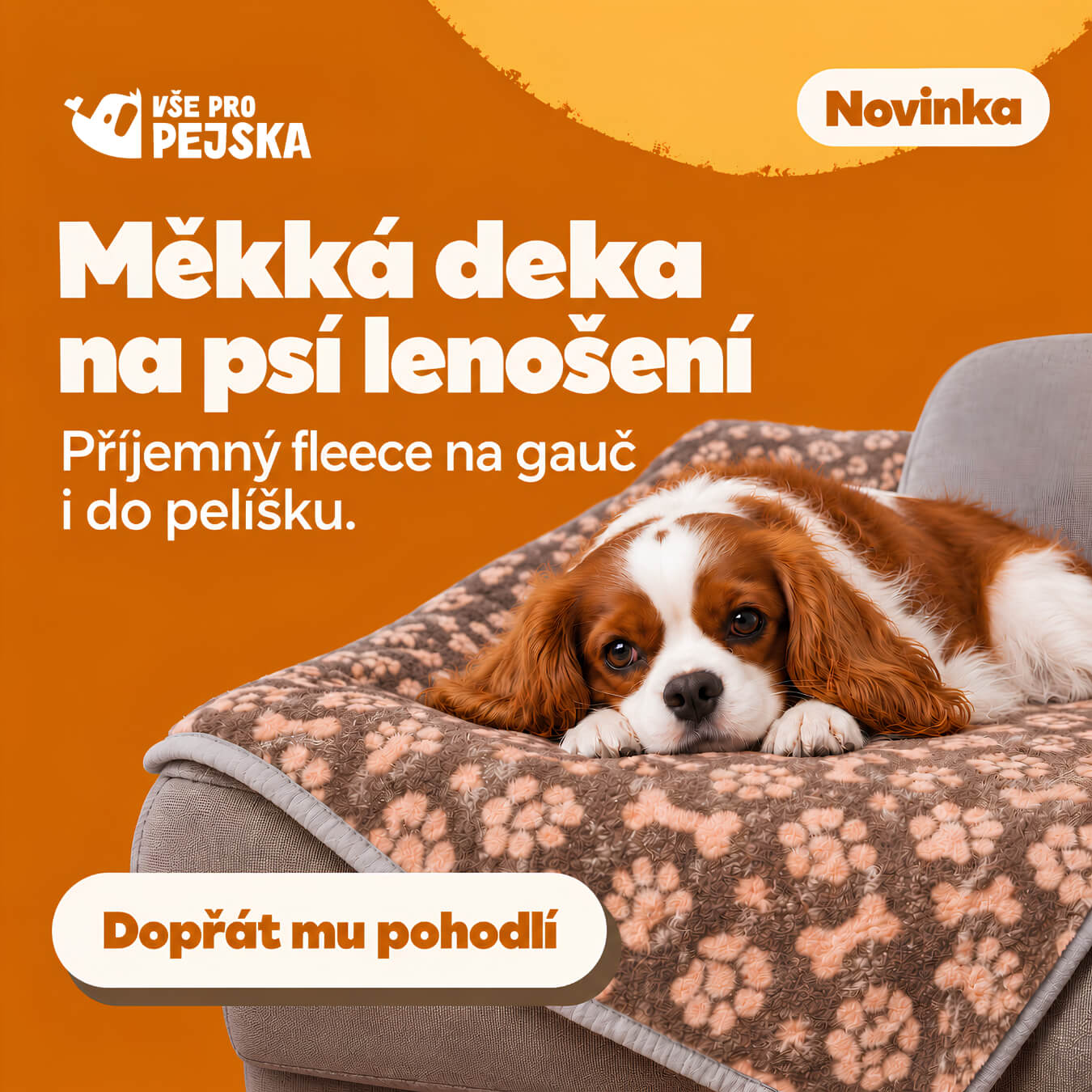 Měkká deka pro psa