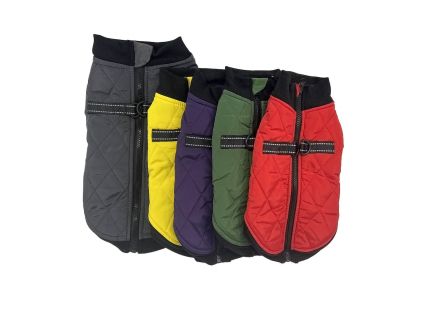Shield zimní bunda pro psa na ZIP (Barva Zelená, Délka zad psa 42, Obvod hrudníku 44 - 50 cm)