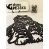 Mainská mývalí kočka dřevěná dekorace na zeď